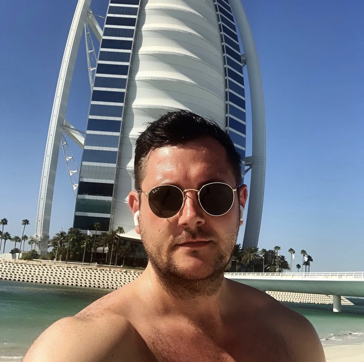 Selfie at the Burj Al Arab, Dubai